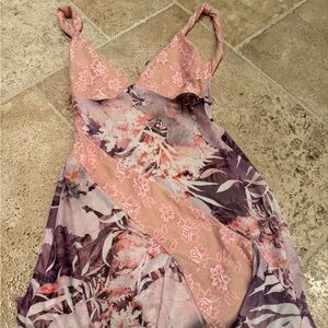 Tiger Mist Pink and Purple Floral Dress